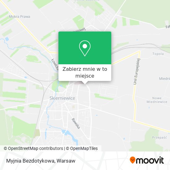 Mapa Myjnia Bezdotykowa