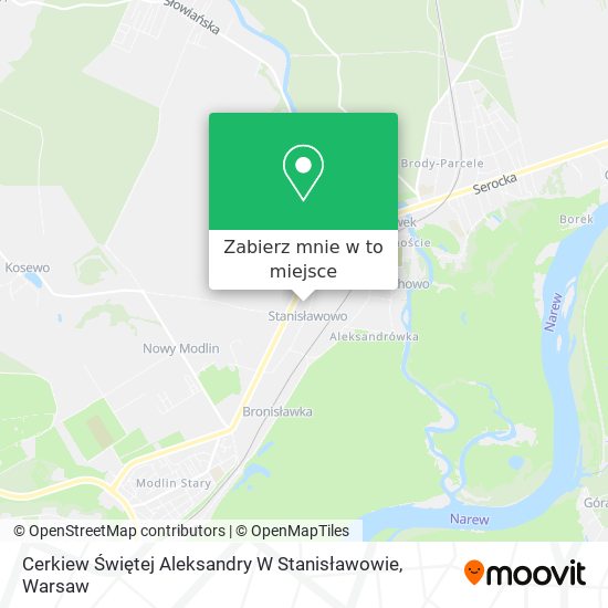 Mapa Cerkiew Świętej Aleksandry W Stanisławowie