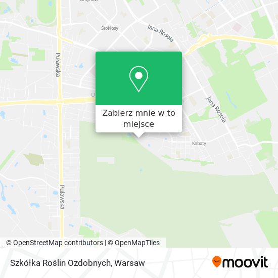 Mapa Szkółka Roślin Ozdobnych