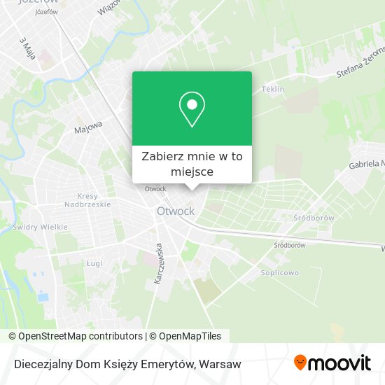 Mapa Diecezjalny Dom Księży Emerytów