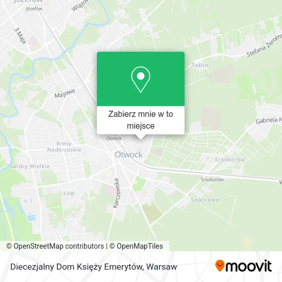 Mapa Diecezjalny Dom Księży Emerytów