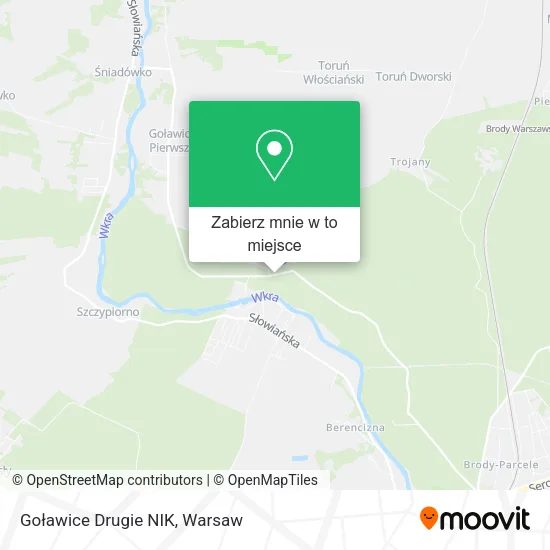 Mapa Goławice Drugie NIK