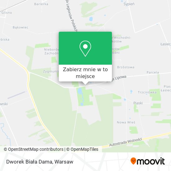 Mapa Dworek Biała Dama