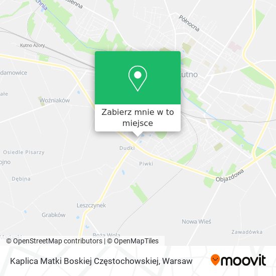 Mapa Kaplica Matki Boskiej Częstochowskiej