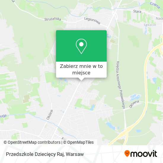 Mapa Przedszkole Dziecięcy Raj