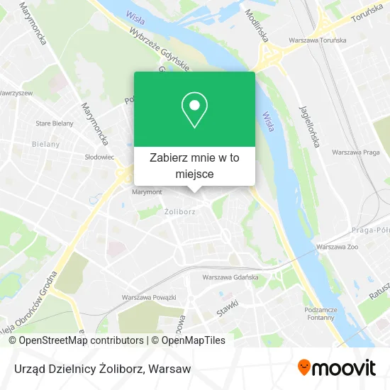 Mapa Urząd Dzielnicy Żoliborz