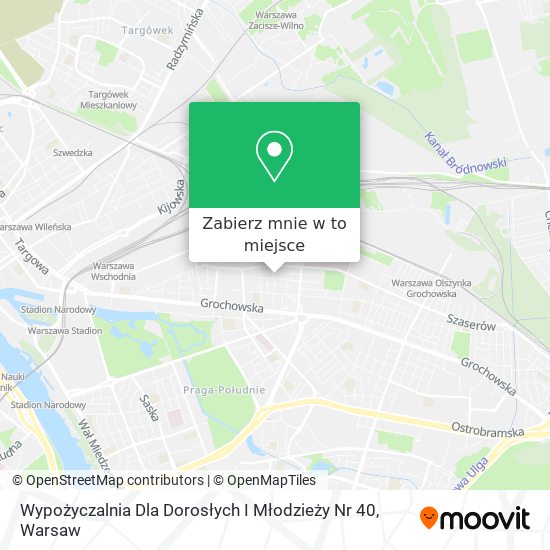 Mapa Wypożyczalnia Dla Dorosłych I Młodzieży Nr 40