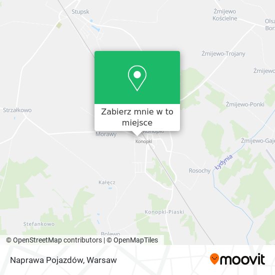 Mapa Naprawa Pojazdów