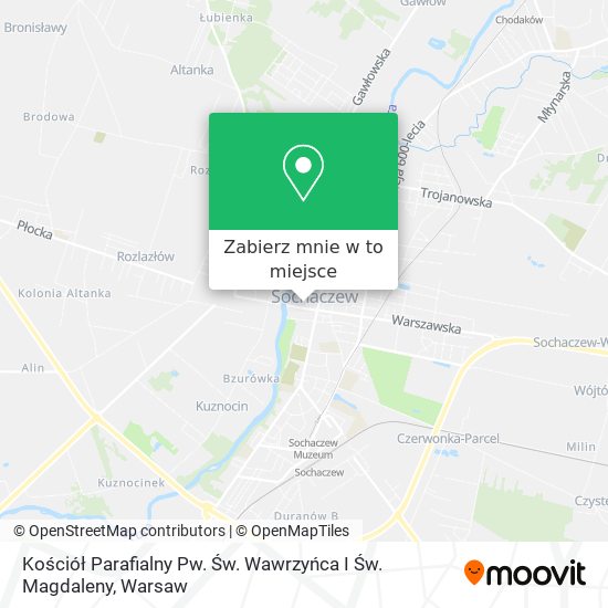 Mapa Kościół Parafialny Pw. Św. Wawrzyńca I Św. Magdaleny