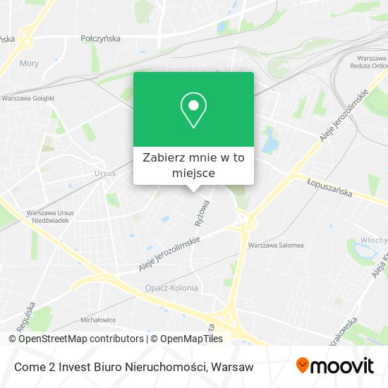 Mapa Come 2 Invest Biuro Nieruchomości