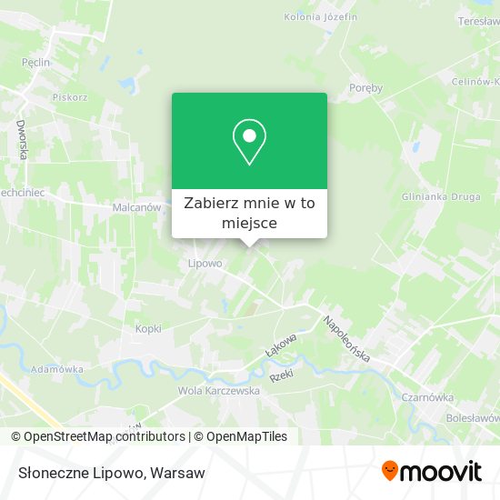 Mapa Słoneczne Lipowo