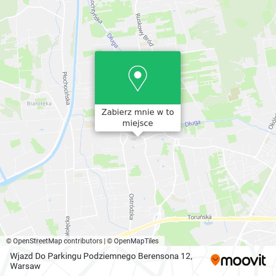 Mapa Wjazd Do Parkingu Podziemnego Berensona 12