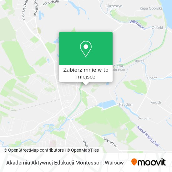 Mapa Akademia Aktywnej Edukacji Montessori