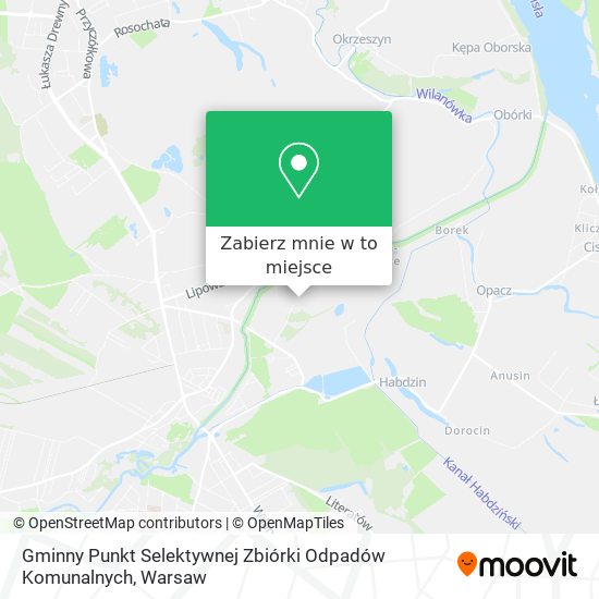 Mapa Gminny Punkt Selektywnej Zbiórki Odpadów Komunalnych