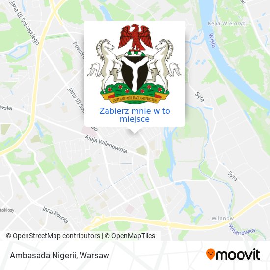 Mapa Ambasada Nigerii