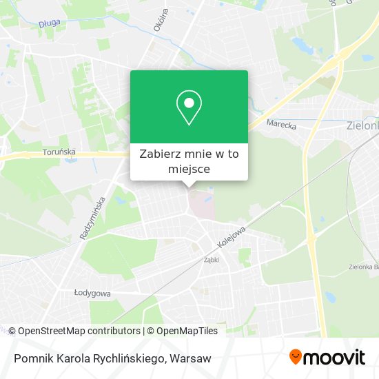 Mapa Pomnik Karola Rychlińskiego