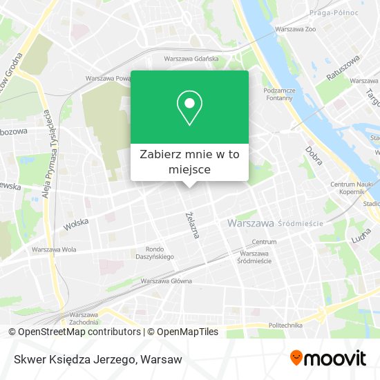 Mapa Skwer Księdza Jerzego