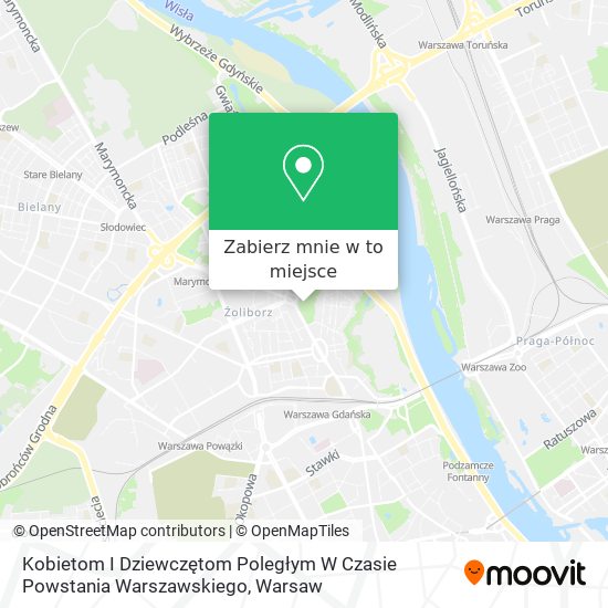 Mapa Kobietom I Dziewczętom Poległym W Czasie Powstania Warszawskiego