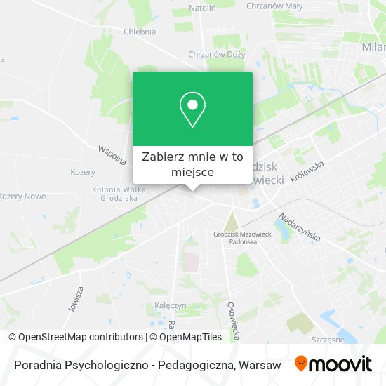 Mapa Poradnia Psychologiczno - Pedagogiczna