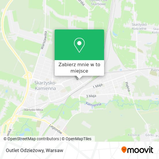 Mapa Outlet Odzieżowy