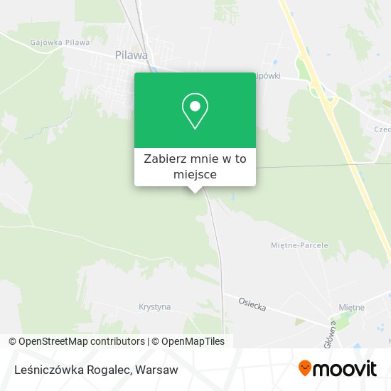 Mapa Leśniczówka Rogalec