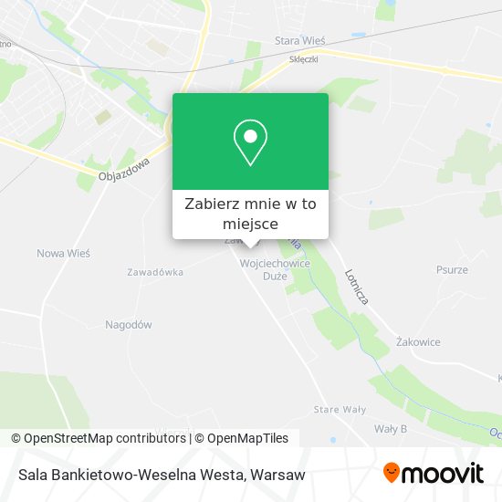 Mapa Sala Bankietowo-Weselna Westa