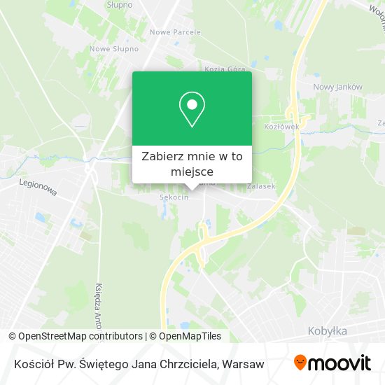 Mapa Kościół Pw. Świętego Jana Chrzciciela