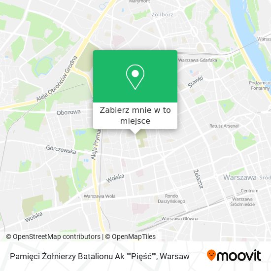 Mapa Pamięci Żołnierzy Batalionu Ak ""Pięść""