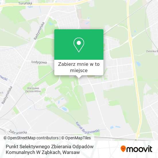 Mapa Punkt Selektywnego Zbierania Odpadów Komunalnych W Ząbkach