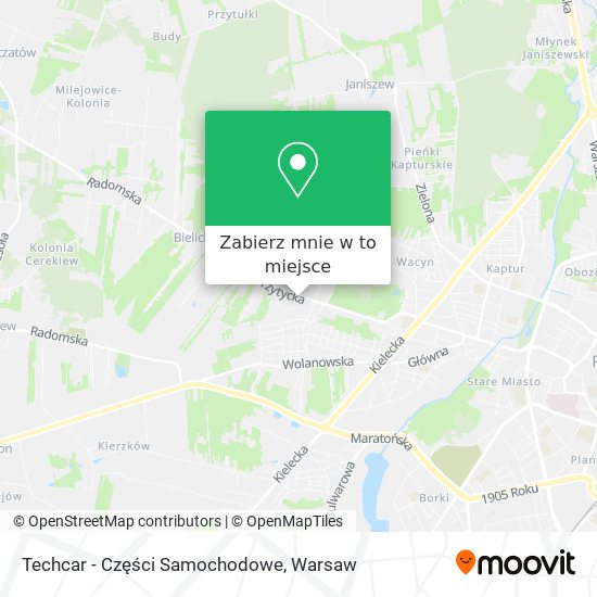 Mapa Techcar - Części Samochodowe