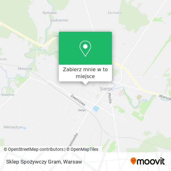 Mapa Sklep Spożywczy Gram