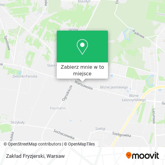 Mapa Zakład Fryzjerski