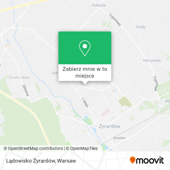 Mapa Lądowisko Żyrardów