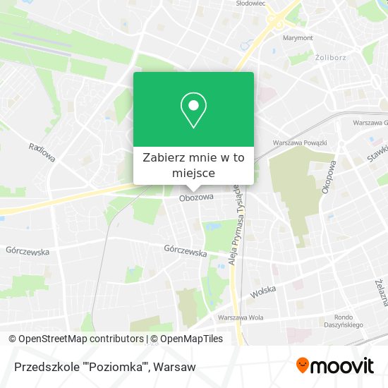 Mapa Przedszkole ""Poziomka""