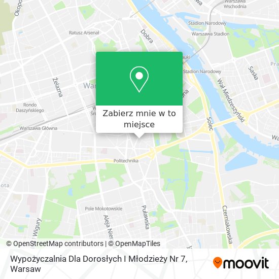 Mapa Wypożyczalnia Dla Dorosłych I Młodzieży Nr 7