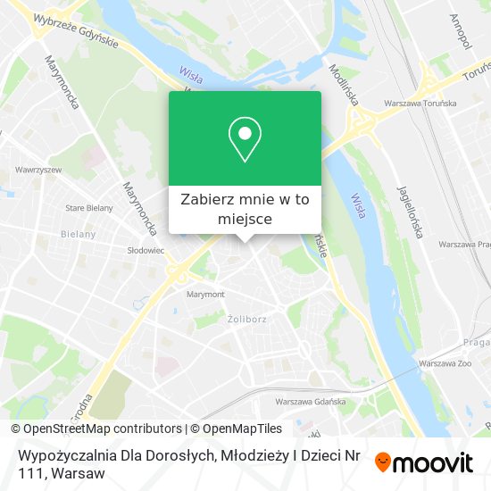 Mapa Wypożyczalnia Dla Dorosłych, Młodzieży I Dzieci Nr 111