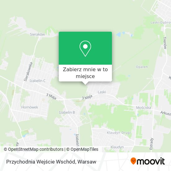 Mapa Przychodnia Wejście Wschód