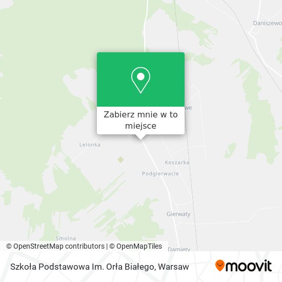 Mapa Szkoła Podstawowa Im. Orła Białego