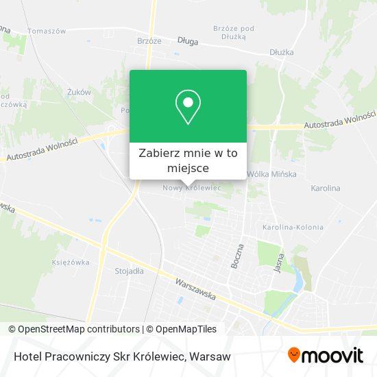 Mapa Hotel Pracowniczy Skr Królewiec