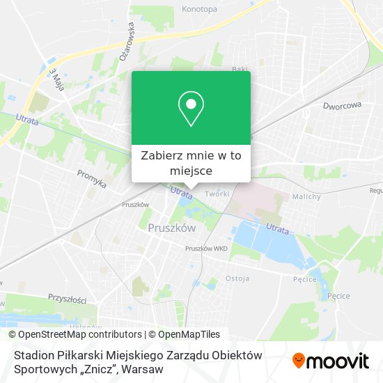 Mapa Stadion Piłkarski Miejskiego Zarządu Obiektów Sportowych „Znicz”