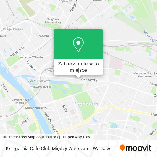 Mapa Księgarnia Cafe Club Między Wierszami