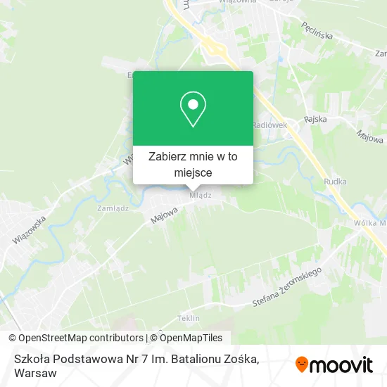 Mapa Szkoła Podstawowa Nr 7 Im. Batalionu Zośka