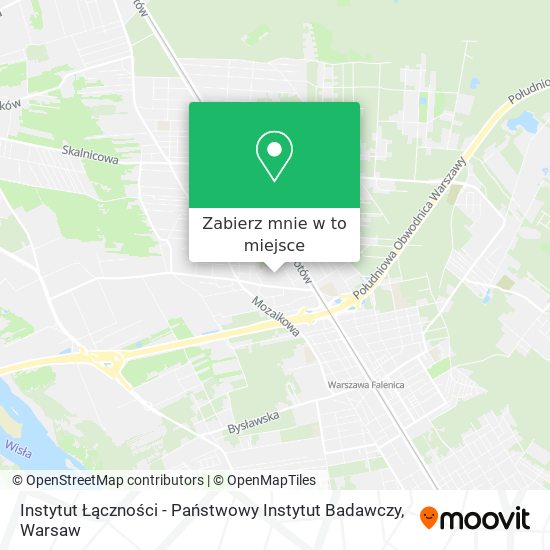 Mapa Instytut Łączności - Państwowy Instytut Badawczy