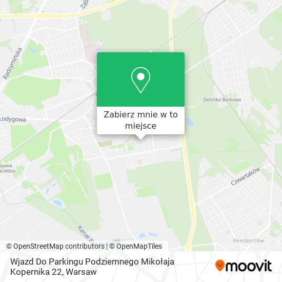 Mapa Wjazd Do Parkingu Podziemnego Mikołaja Kopernika 22