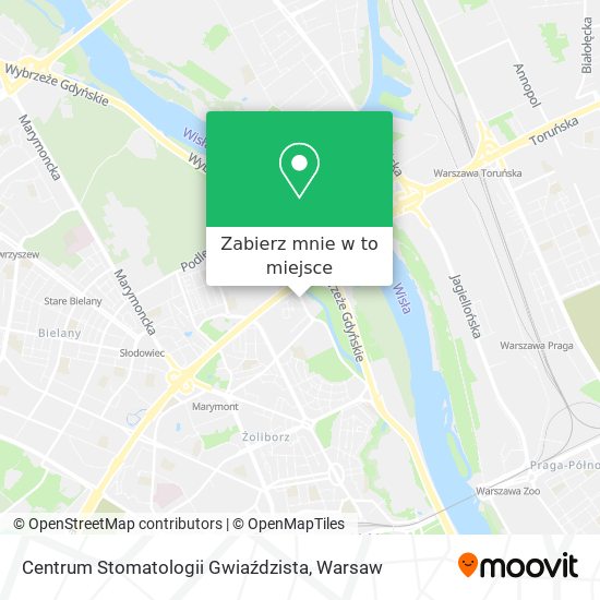 Mapa Centrum Stomatologii Gwiaździsta