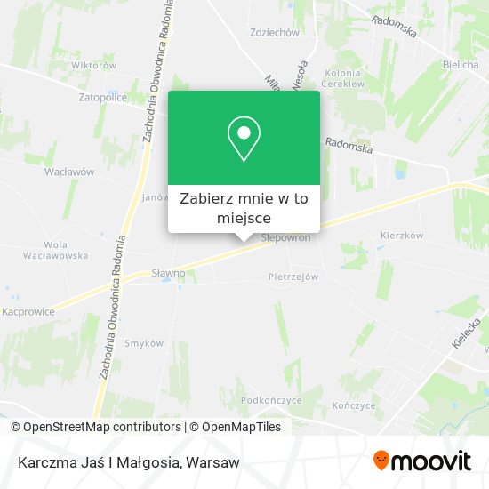 Mapa Karczma Jaś I Małgosia