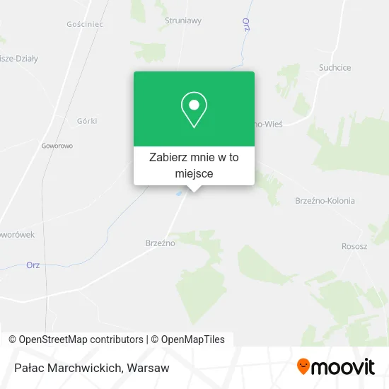 Mapa Pałac Marchwickich