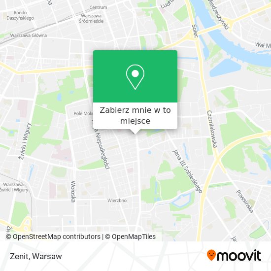 Mapa Zenit