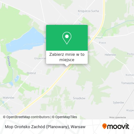 Mapa Mop Orońsko Zachód (Planowany)