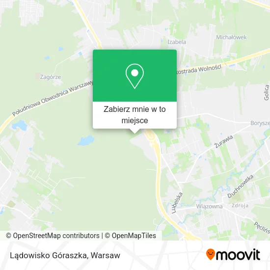 Mapa Lądowisko Góraszka
